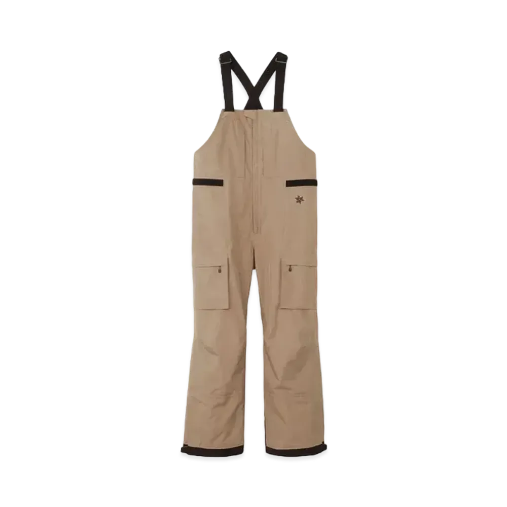 Goldwin Gore-Tex 3 Layer Cargo Bib (Ski / Men's) "Grayish Taupe"