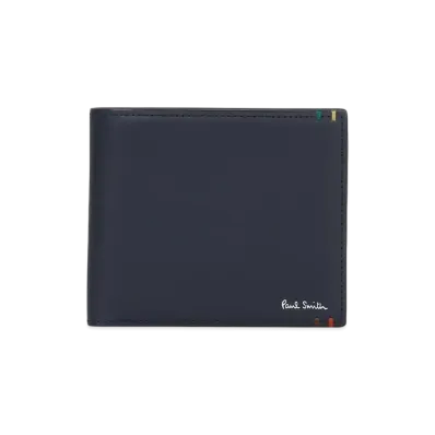 Paul Smith Highlight Stitch Bifold Wallet "Navy"