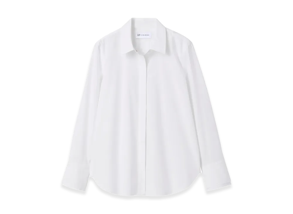 Gap x Victoria Beckham Women's Relax Poplin Shirt "Fresh White"