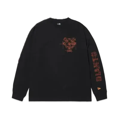 NEW ERA x TAKAHIROMIYASHITATheSoloist. Long Sleeve Cotton T-Shirt Yomiuri Giants "Black/Orange"