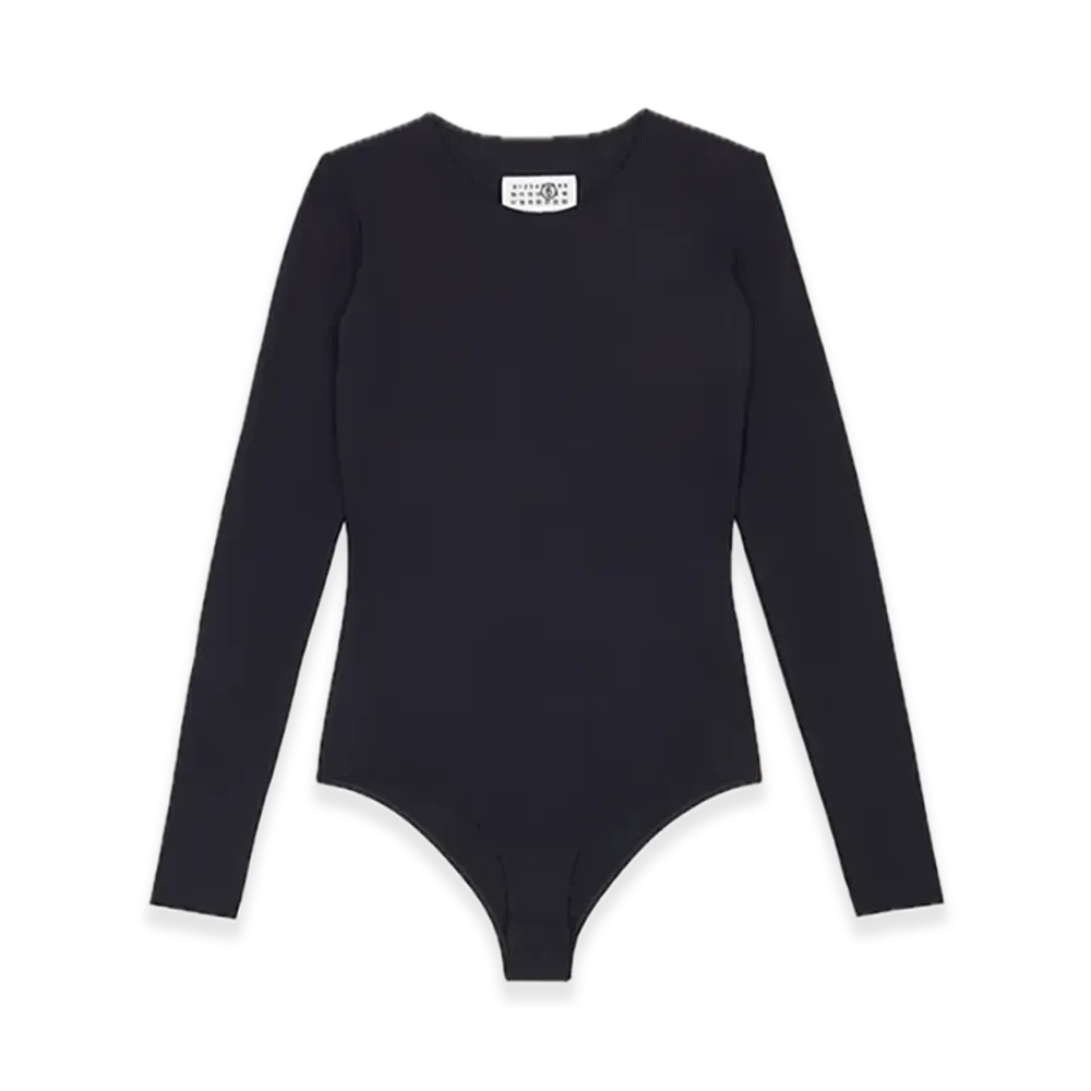 MM6 Maison Margiela Lycra Jersey Bodysuit "Black"