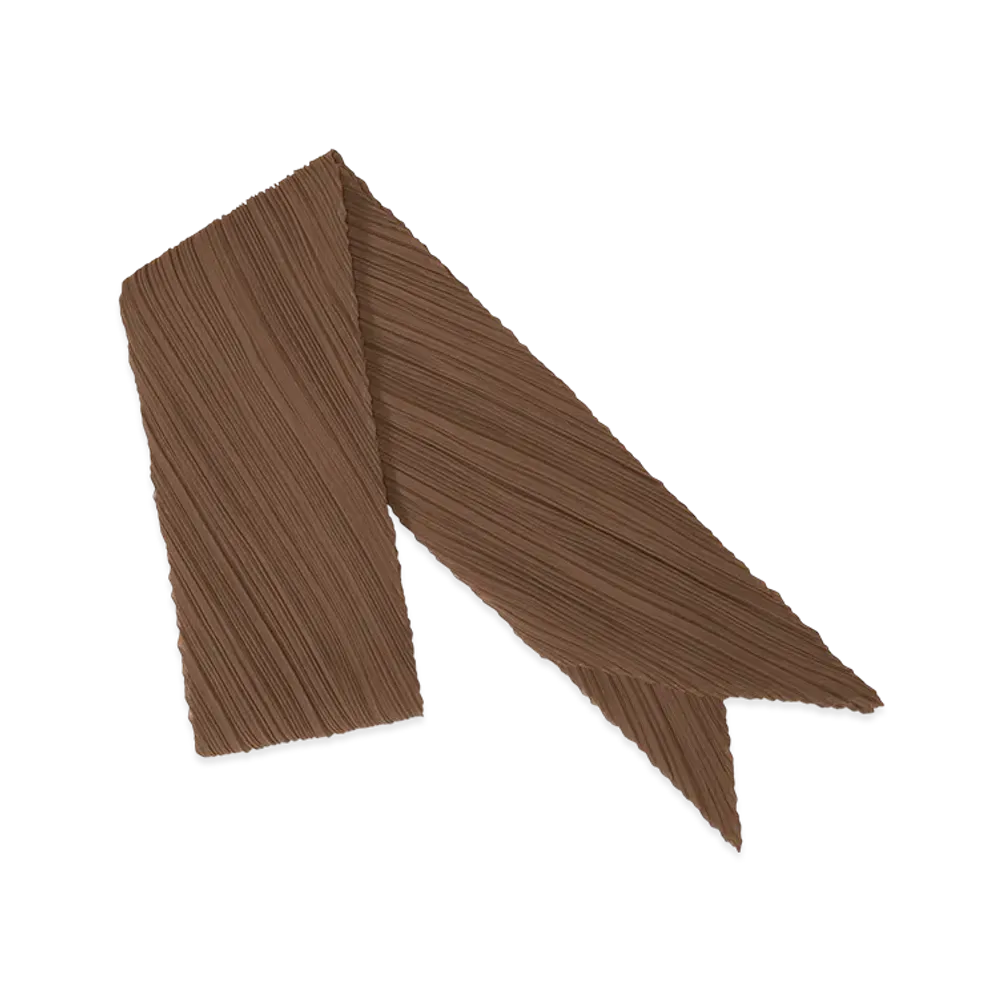 PLEATS PLEASE ISSEY MIYAKE Colorful Scarf "Brown"