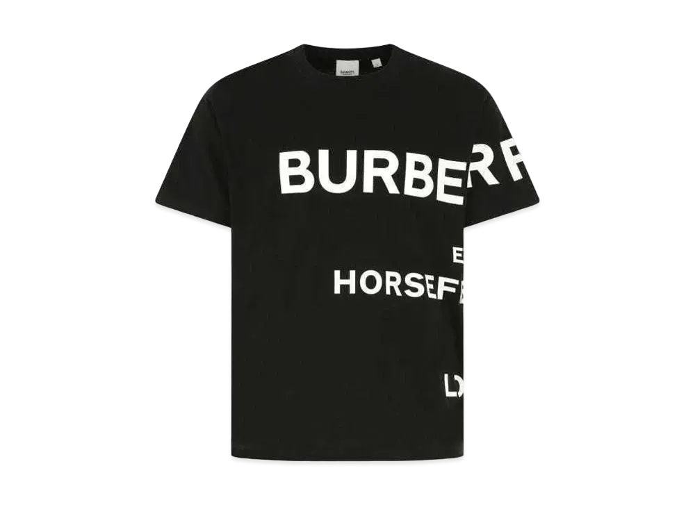 Burberry Men's Horseferry Print Cotton Oversized T-Shirt "Black"