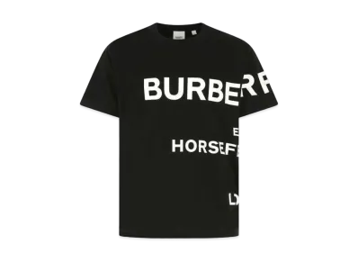 Burberry Men's Horseferry Print Cotton Oversized T-Shirt "Black"
