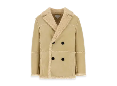 Bottega Veneta Women's Cream Shearling Coat "Beige/Tan"