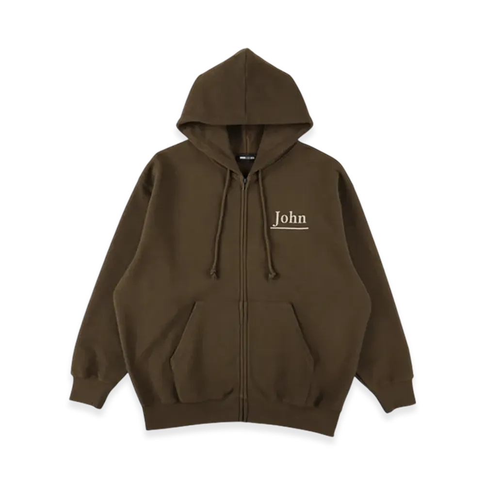 WIND AND SEA Brushed Zip Up Sweatshirt "Khaki"