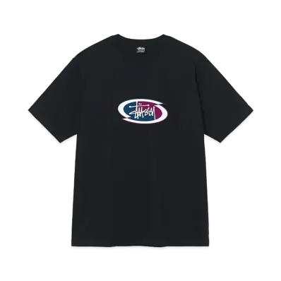 Stussy SPLIT OVAL TEE "Black"