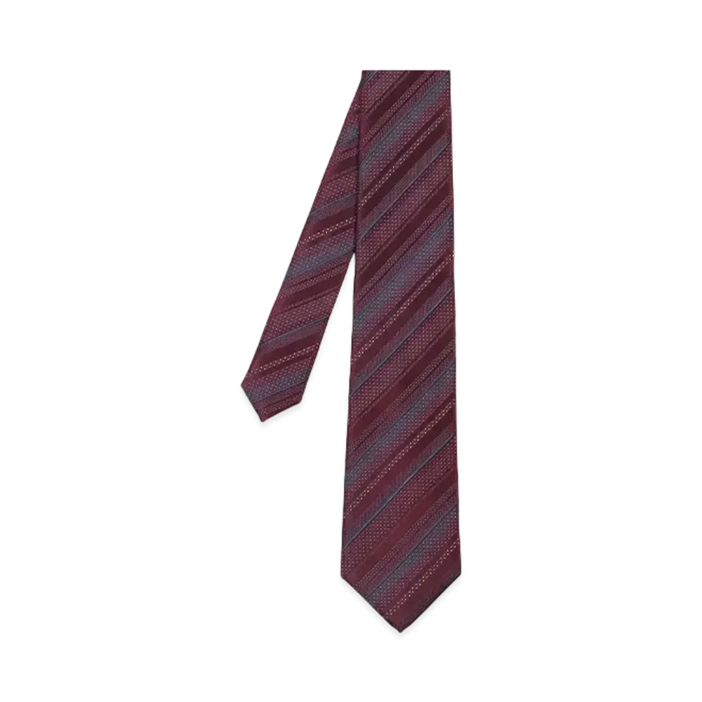 Paul Smith Pin Dot Regimental Tie "DarkRed"