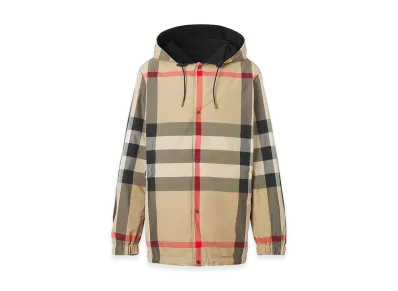 Burberry Polyester Reversibile K-Way "Black"