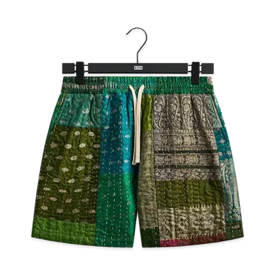 Kith &Kin Tal Patchwork Short "Green/Multi"