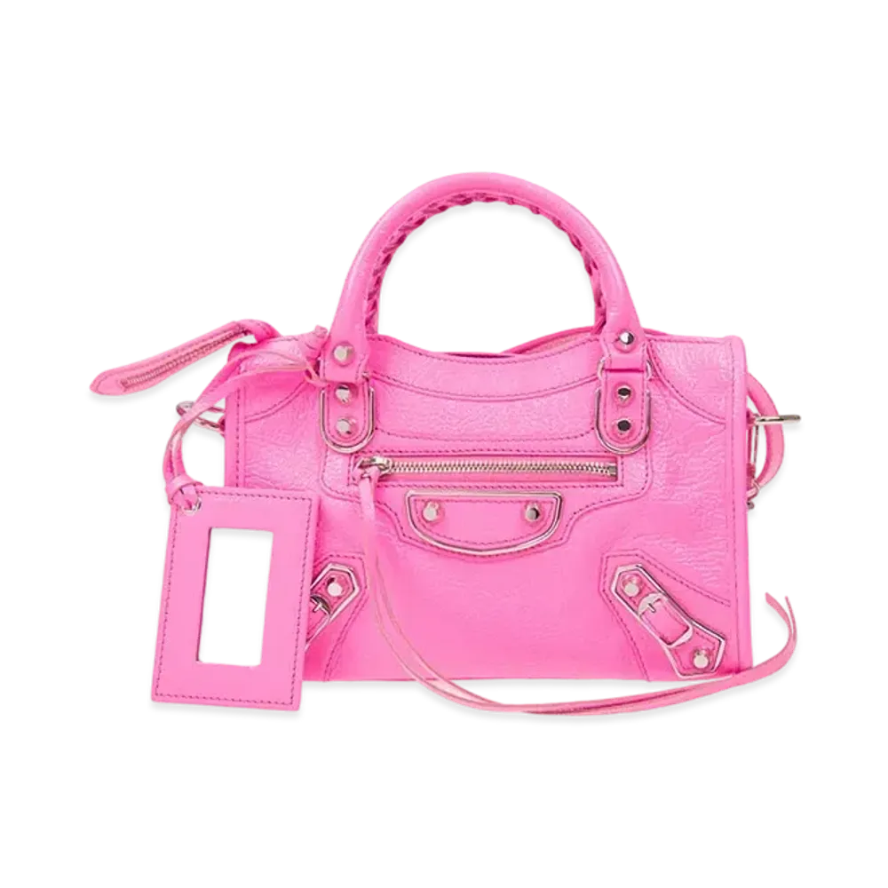 BALENCIAGA Handbag Lambskin "Pink"
