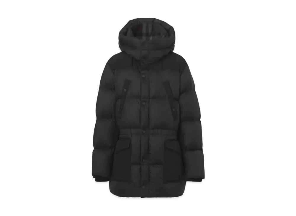 Burberry Men's Logo Applique Nylon Puffer Coat "Black"