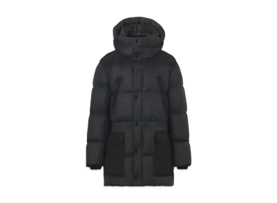 Burberry Men's Logo Applique Nylon Puffer Coat "Charcoal Grey"