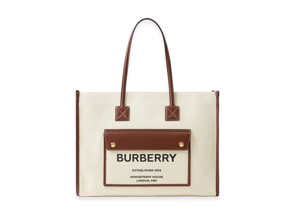 Burberry Women's Small Freya Tote "Natural/Tan"