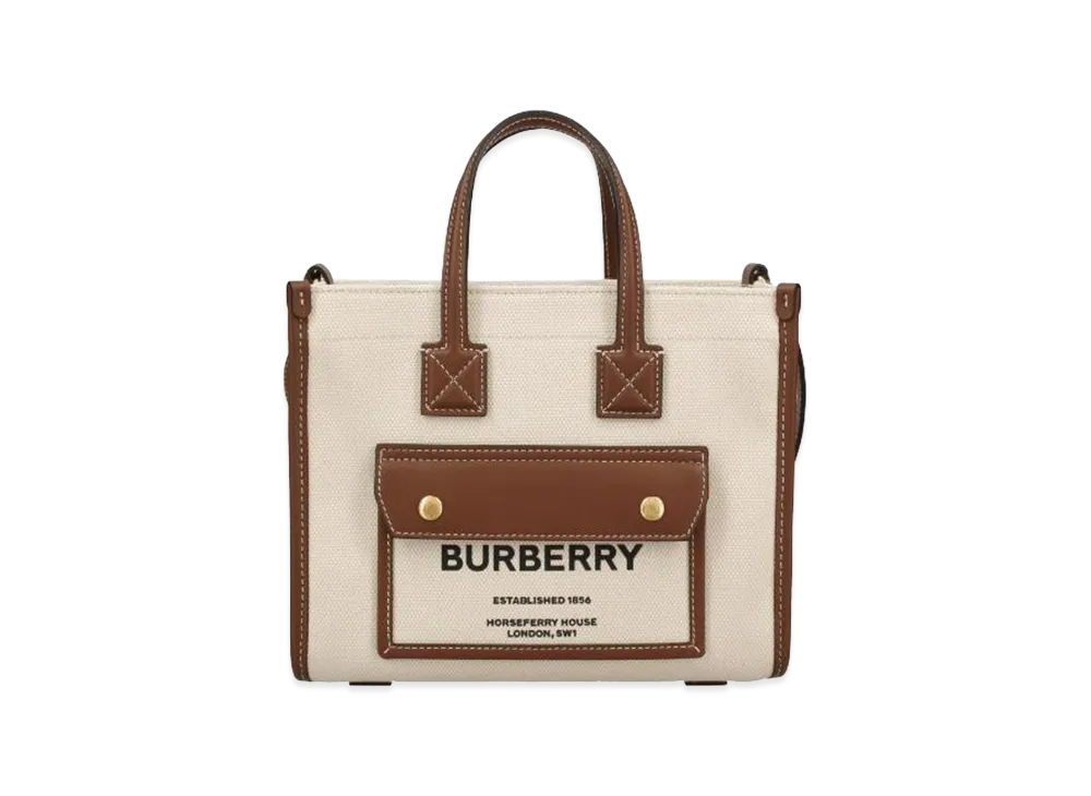 Burberry Women's Mini Freya Tote "Natural/Tan"