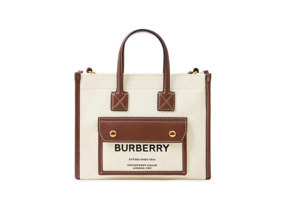 Burberry Women's Mini Freya Tote "Natural/Tan"