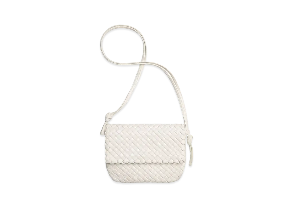 Bottega Veneta Cobble Messenger "White"