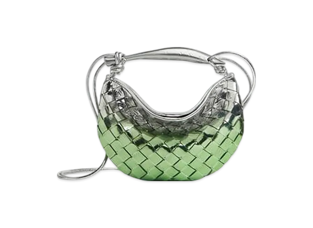 Bottega Veneta Baby Sardine "Fresh Mint/Silver"