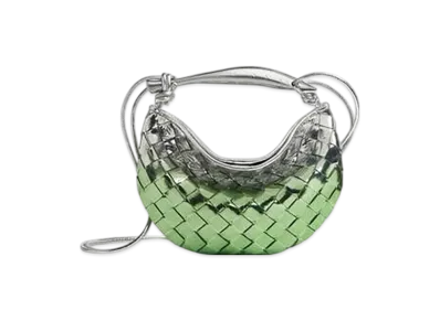 Bottega Veneta Baby Sardine "Fresh Mint/Silver"