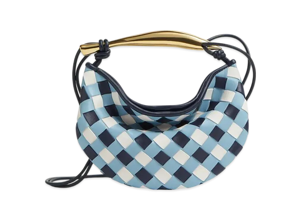 Bottega Veneta Baby Sardine "Abyss/Ice/White"