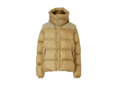 Burberry Men's Detachable Sleeve Hooded Puffer Jacket "Beige"