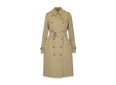 Burberry Women's The Kensington Long Trench Coat "Beige"