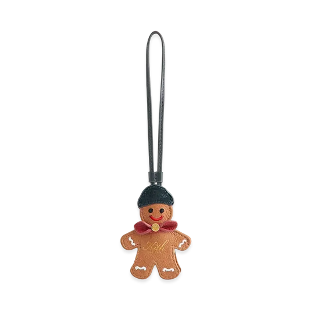 Kithmas Leather Gingerbread Man Bag Charm "Stadium"