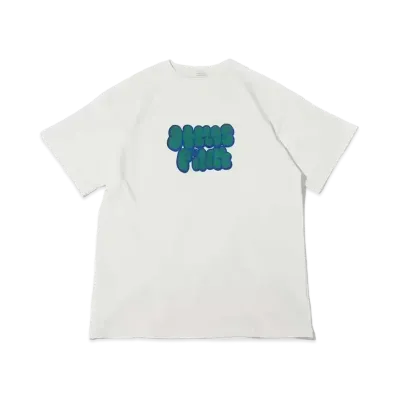 atmos pink Flocky Logo Big T "White"