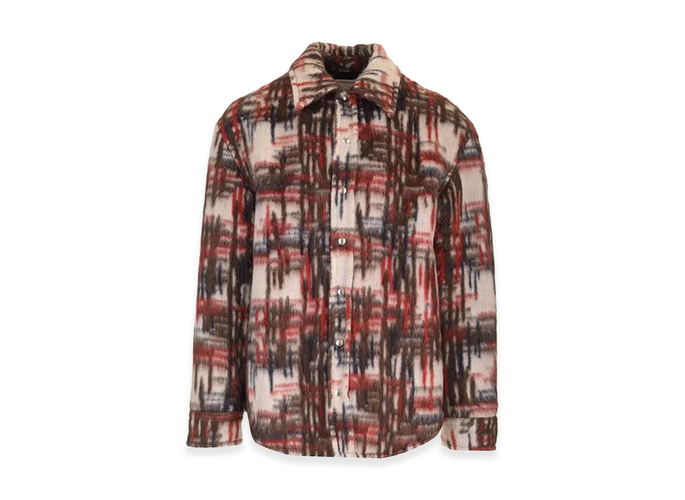 Bottega Veneta Brushed Alpaca Overshirt "Multicolor"