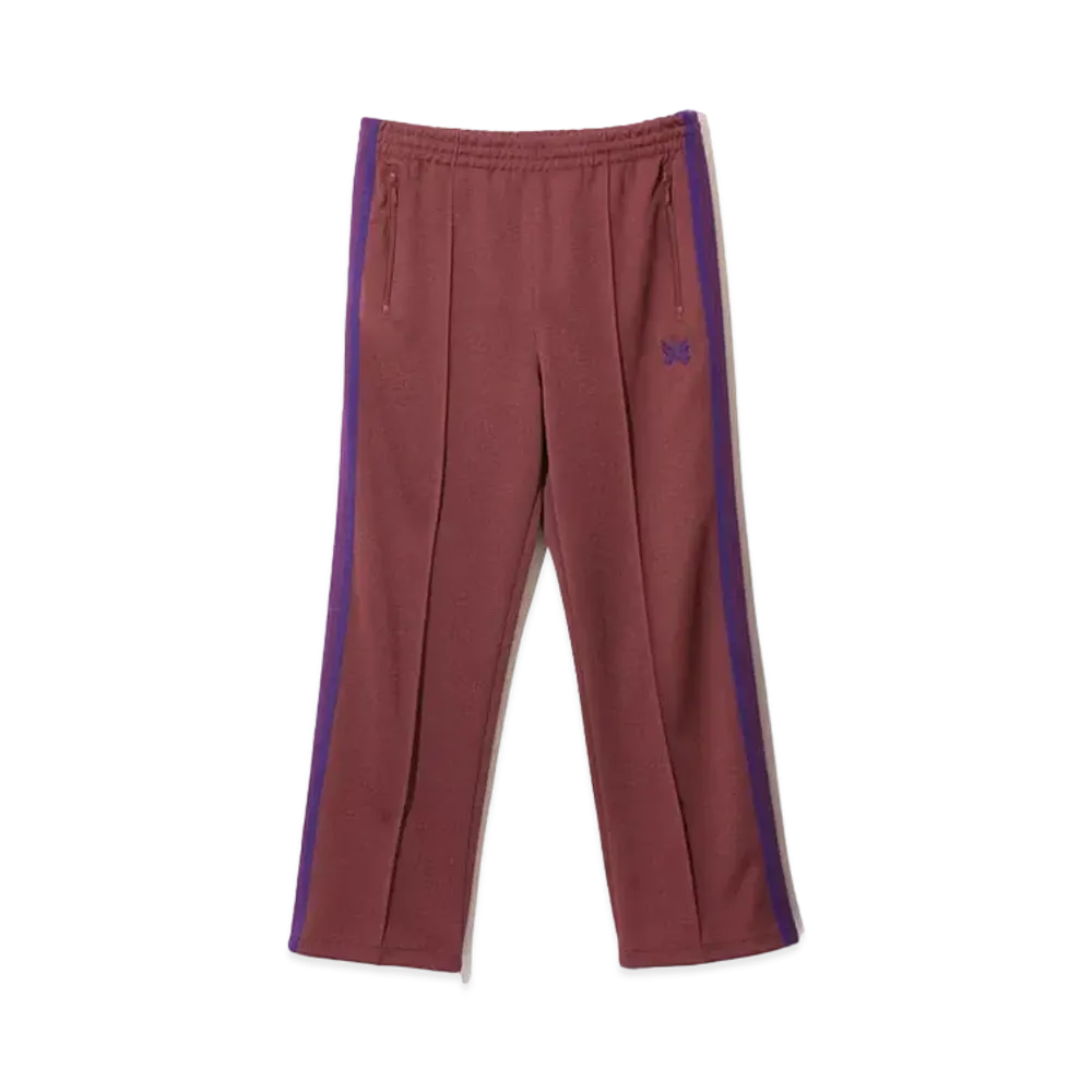 Needles Track Pant - Poly Smooth "Wine"