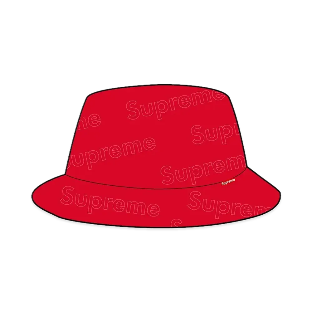 Supreme Lasered Twill Crusher "Red"