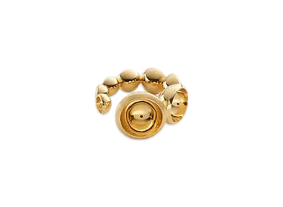 Bottega Veneta Concave Ring "Yellow Gold"