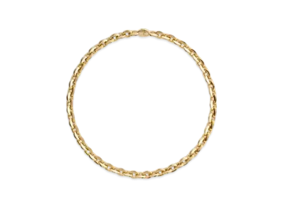 Bottega Veneta Shape Chain Necklace "Yellow Gold"