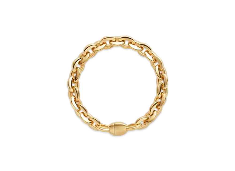 Bottega Veneta Shape Chain Bracelet "Yellow Gold"