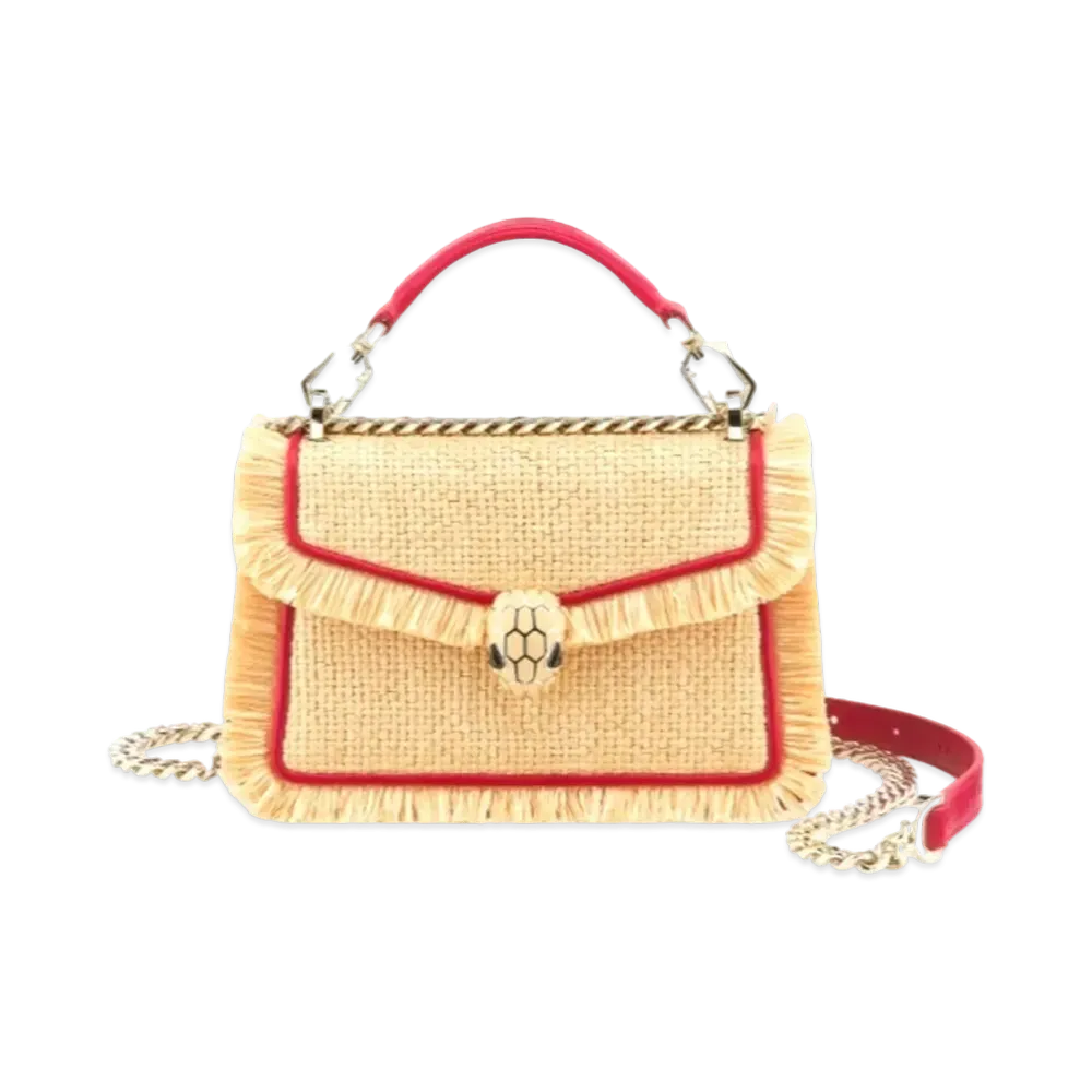 BVLGARI Serpenti Diamond Blast Crossbody Bag "Beige"
