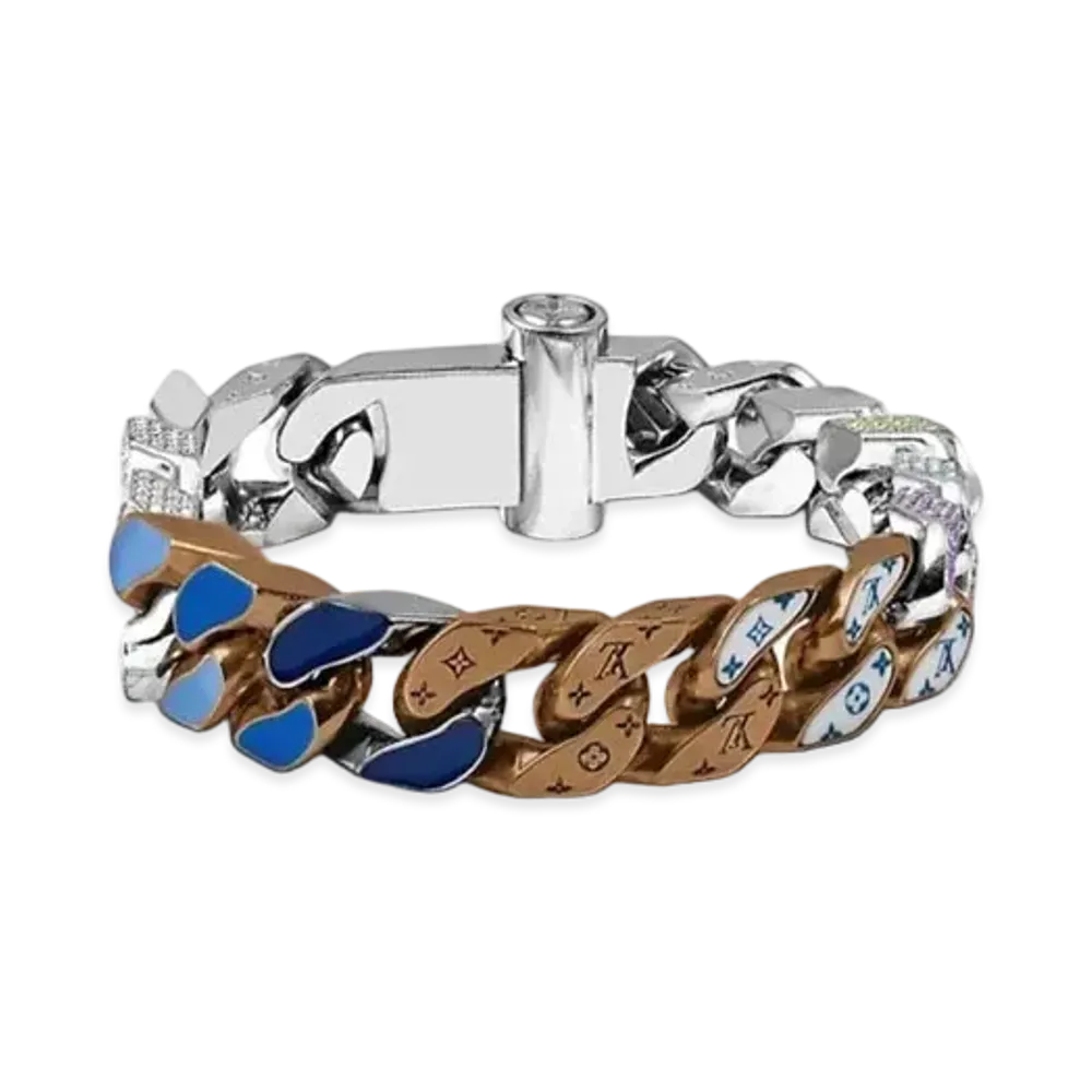 Louis Vuitton Chain Links Patches Bracelet