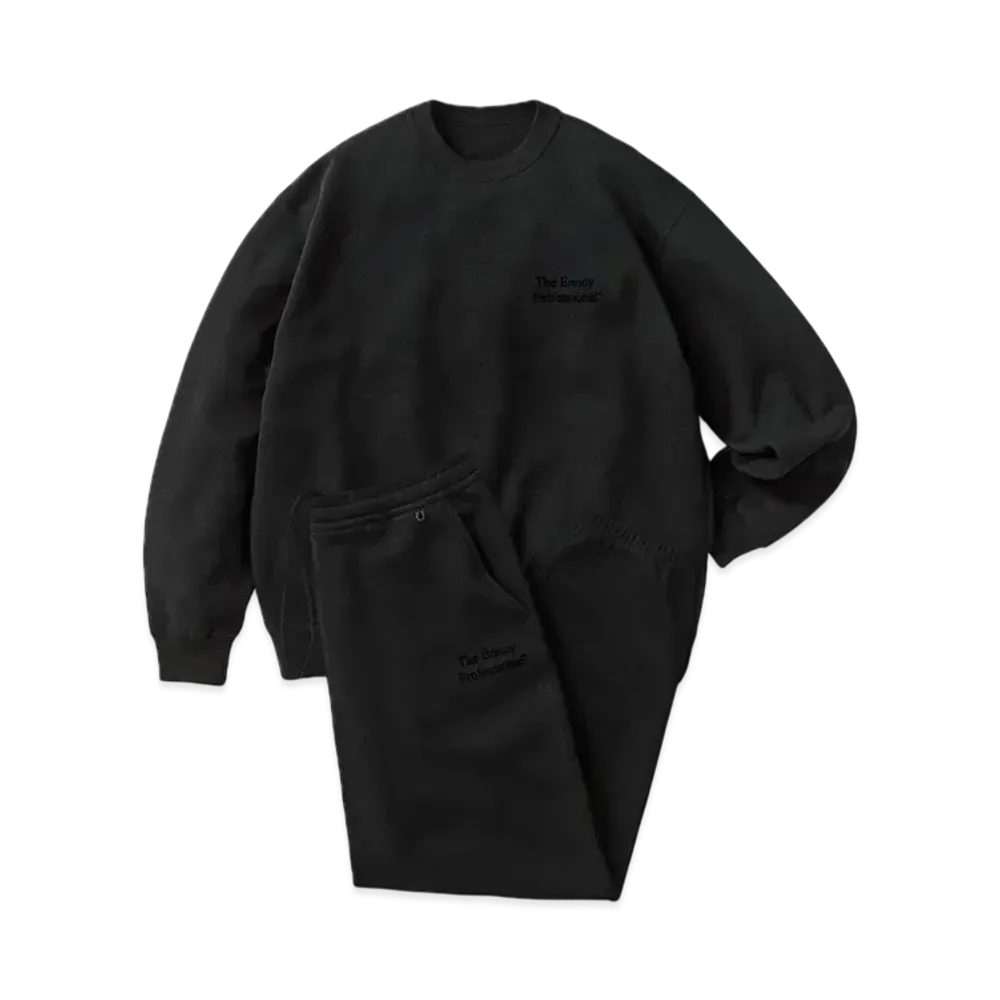 ENNOY Professional Crew Sweat Set Up "Black/Black" 25SS