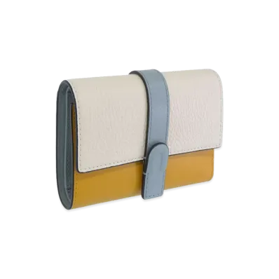 FURLA Grazia Compact Wallet Trifold "Yellow"