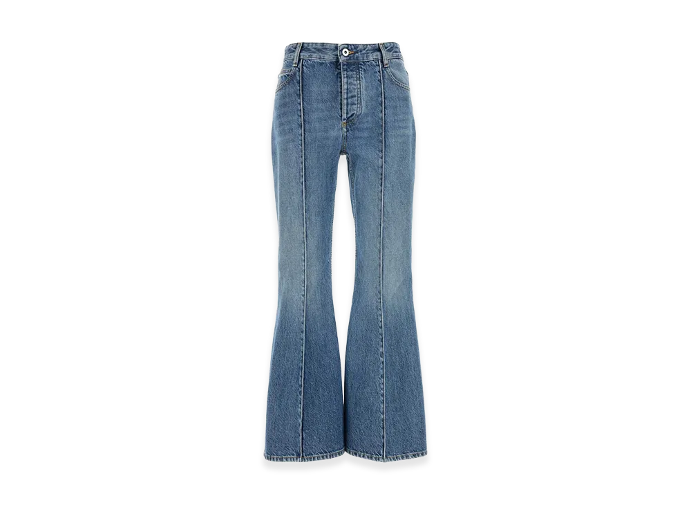 Bottega Veneta Women's Denim Jeans "Mid Blue"