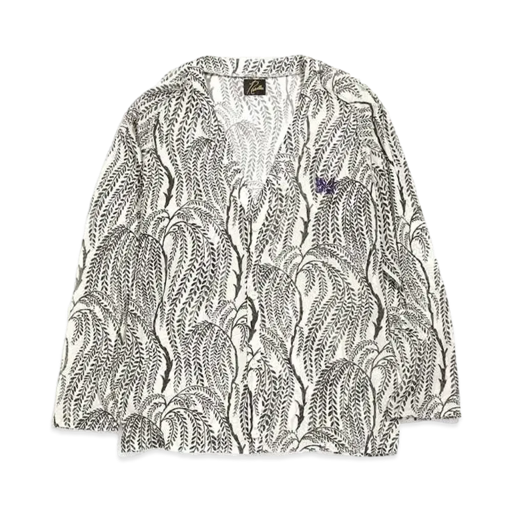 Needles V NECK CARDIGAN - POLY MESH / PT. "Tree"