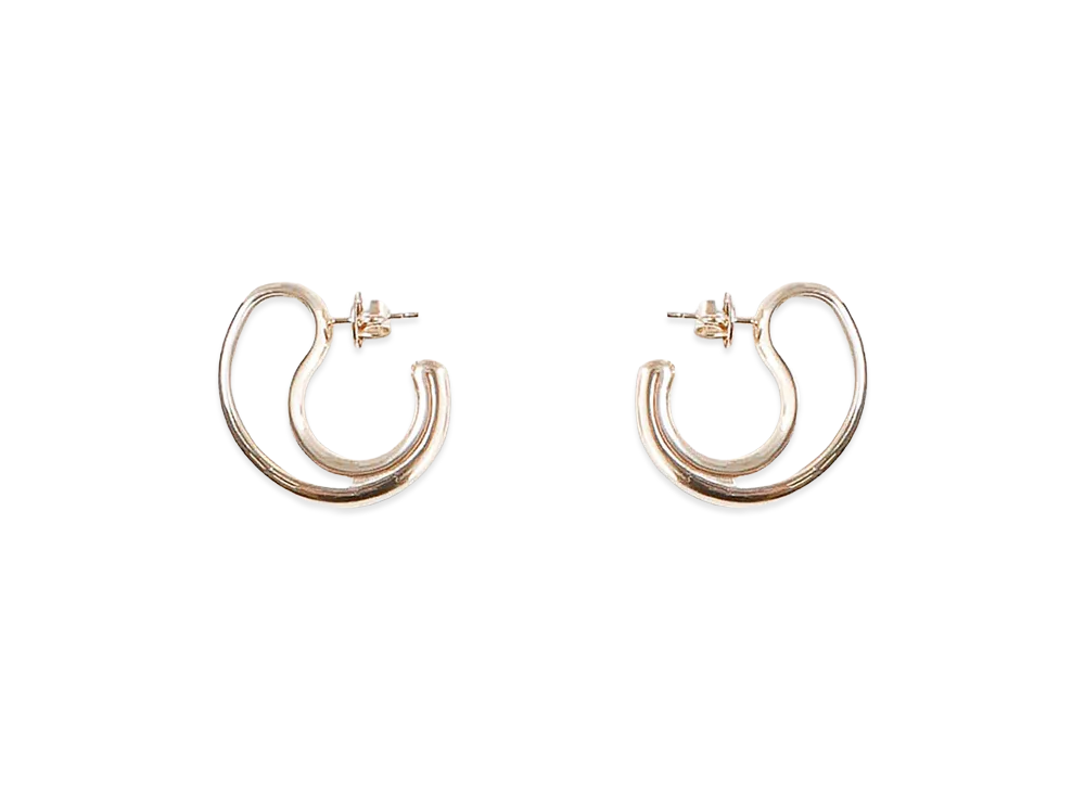 Bottega Veneta Women's Drop Semicircle Earrings "Yellow"