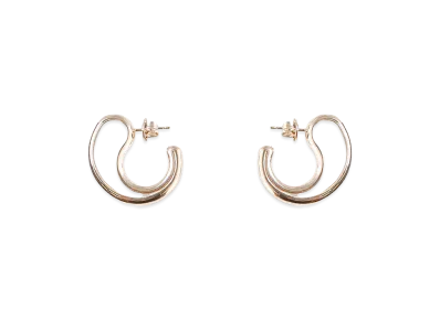 Bottega Veneta Women's Drop Semicircle Earrings "Yellow"