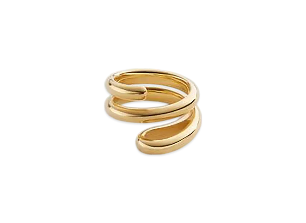 Bottega Veneta Frills Ring "Yellow Gold"