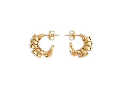Bottega Veneta Twist Earrings "Yellow Gold"
