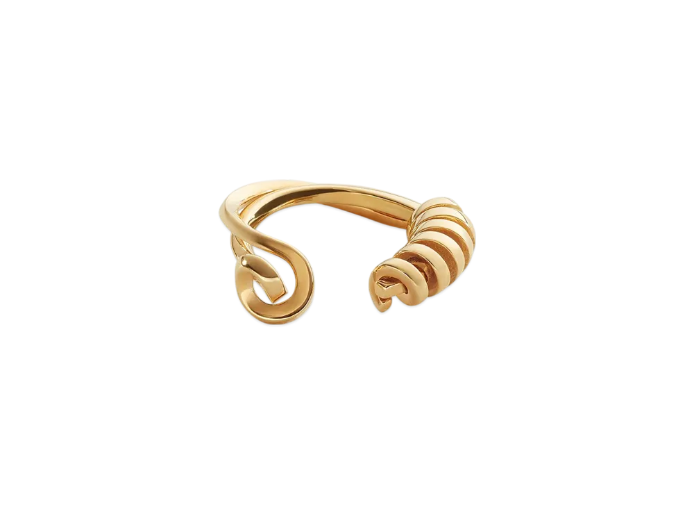 Bottega Veneta Twist Ring "Yellow Gold"