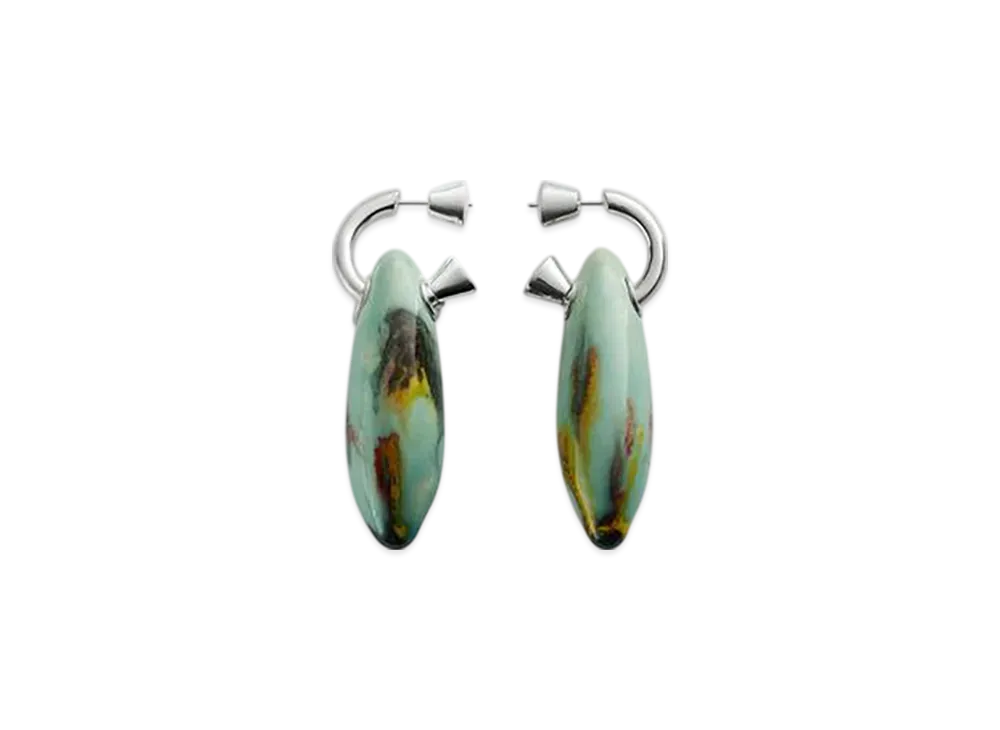 Bottega Veneta Ellipse Large Ceramic Earrings "Multicolor"