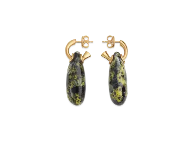 Bottega Veneta Ellipse Small Ceramic Earrings "Yellow/Black/White"