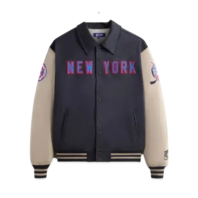 Kith x The New York Rangers Faux Suede Lamont Coaches Jacket "Nocturnal"