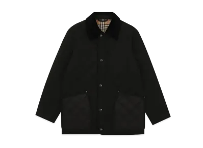Burberry Men's Quilted Barn Jacket "Black"