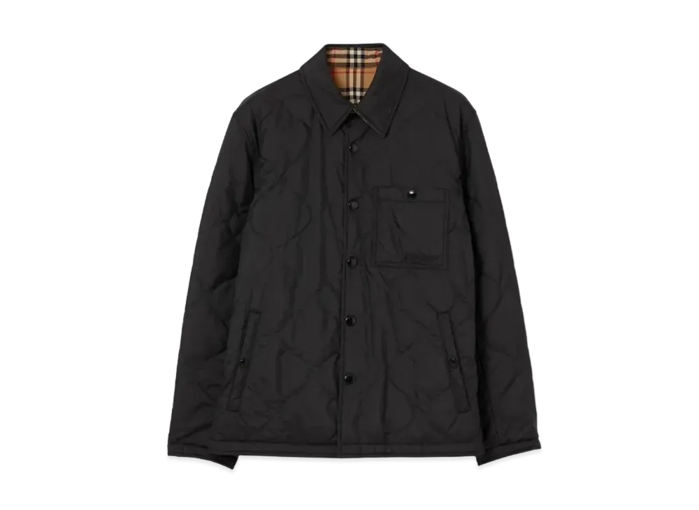 Burberry Men's Reversible Thermoregulated Overshirt "Black"